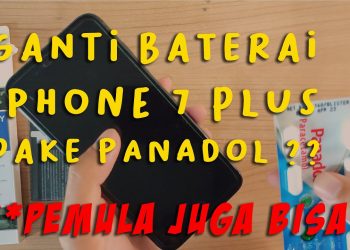 Cara Ganti Baterai Iphone 7 Plus dengan baterai double power baseus 3400 MAh